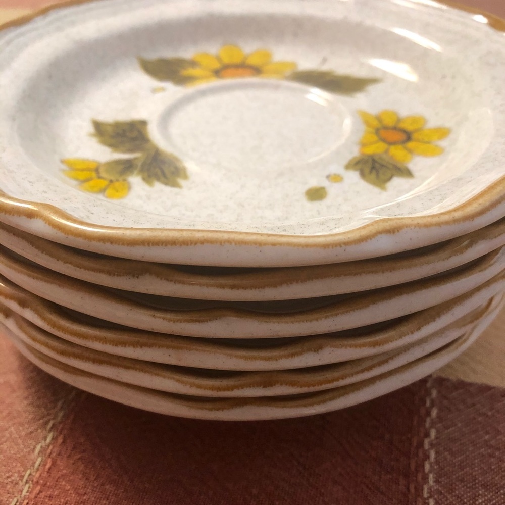 Vintage 1970 Mikasa Sunny Side 6 Saucer